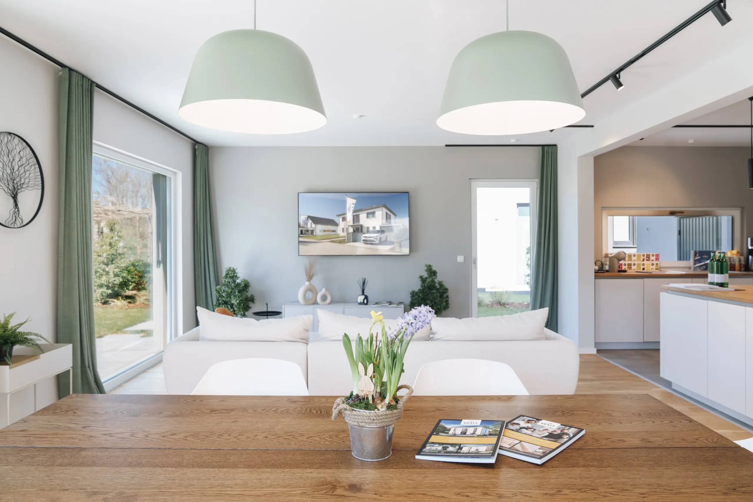 Innenansicht des BRALE Musterhauses in Werder